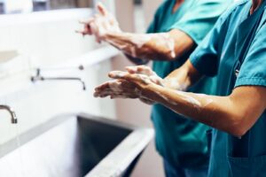 Hospital washing hands
