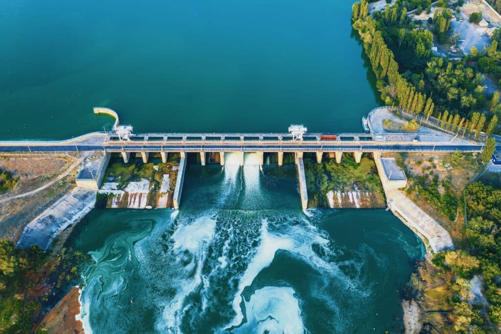Big hydro dam