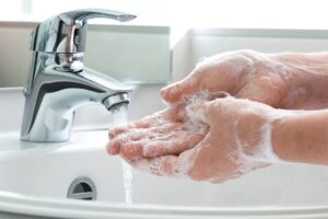 Washing hands