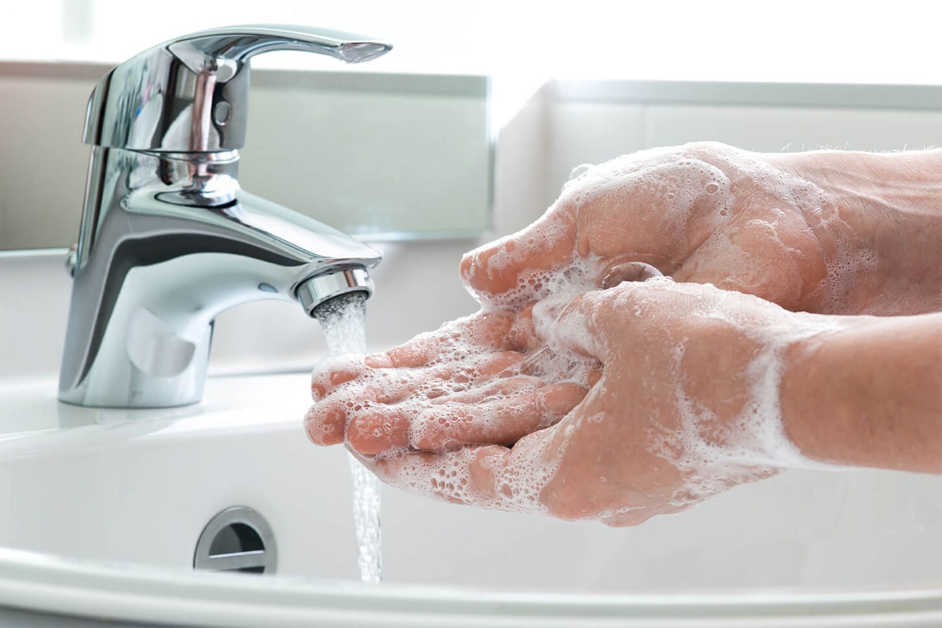 Washing hands