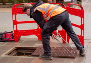 Castle Water Meter Reading Team out Reading Meters