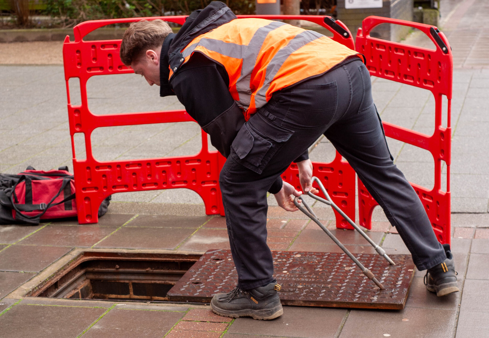 Castle Water Meter Reading Team out Reading Meters